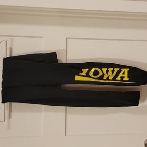 University of Iowa women's L/XL black leggings